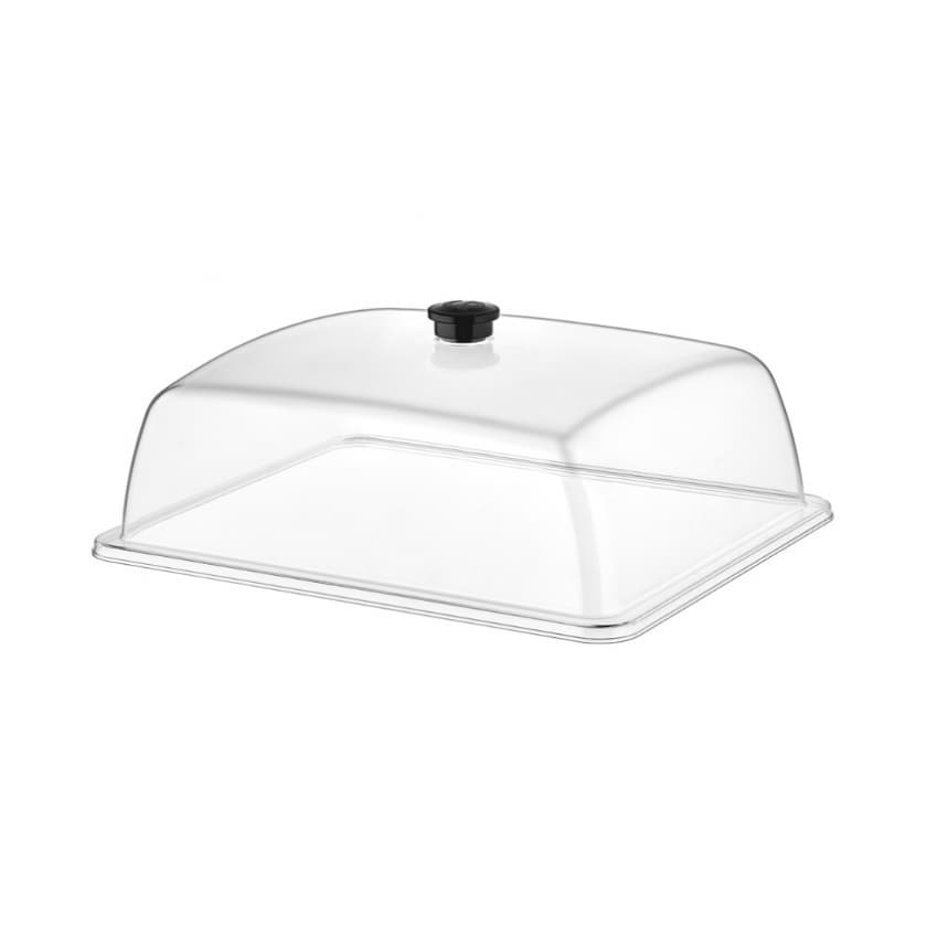 Кришка для підносу GN 1/2, сумісна з GFT--0012BL GF--0012 Gastro Plast PC Прозорий - зображення 1