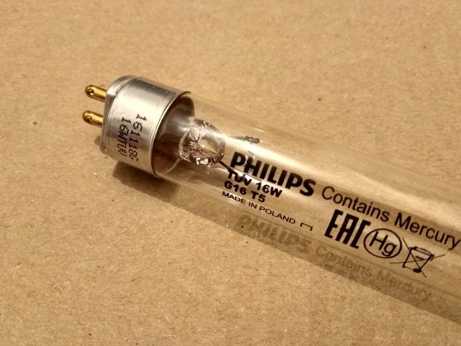 Лампа люмінесцентна 16Вт, стерилізатора 281208, 281246 922514 - зображення 1