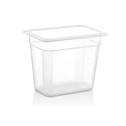 Гастроємність GN 1/4 200 мм із поліпропілену GNPP--0014200 Gastro Plast PP Прозорий - зображення 1