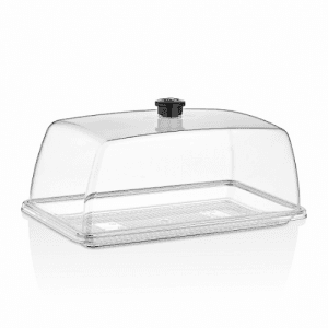 Кришка купол GN1/3 сумісна з підносом GFT--0013BL, GFT--0013 GF--0013BL Gastro Plast PC Прозорий - зображення 1