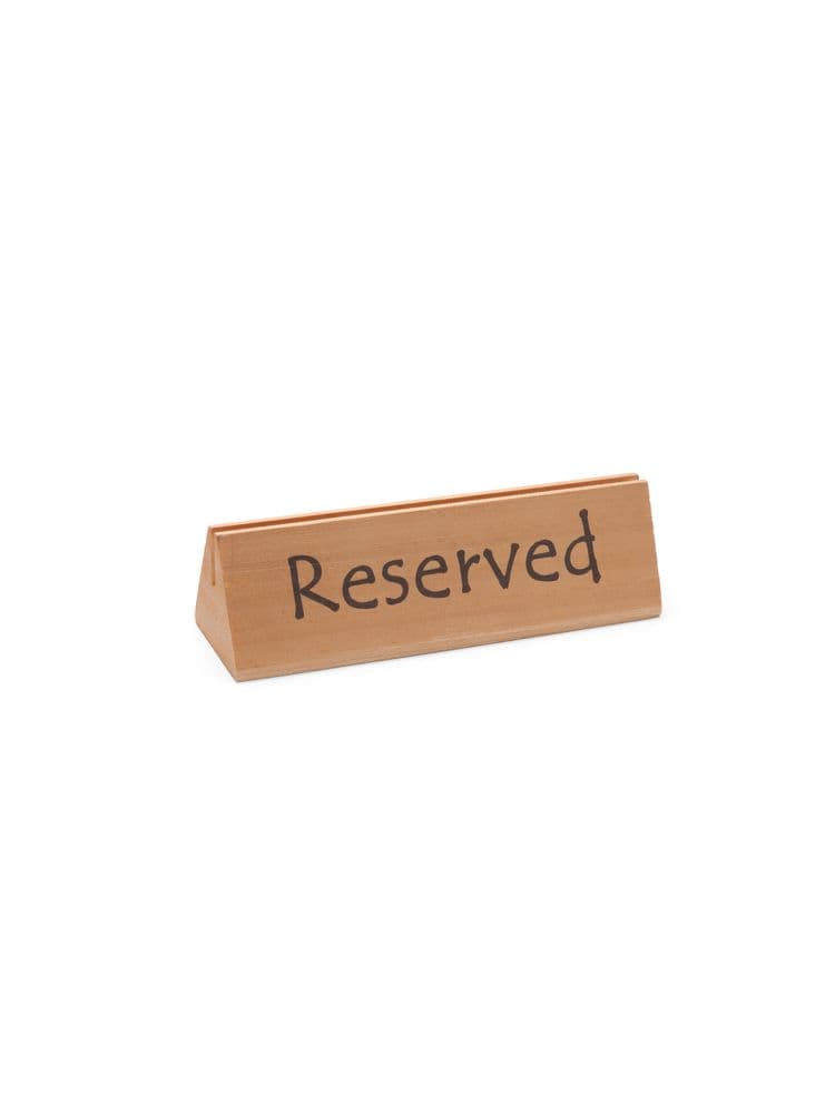 Інформаційна табличка reserved (“зарезервовано”) - 152x44x(H)44 mm 664308 Hendi - зображення 1