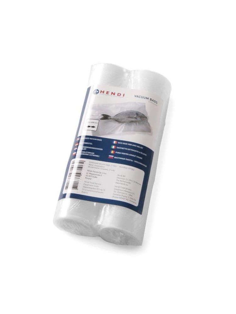 Пакети гофровані для пакування в рулоні 300х6000 мм - набір 2х 300х6000, 2 шт. 297476 Hendi PA (Polyamide/Nylon);PE (Polyethylene) - зображення 1