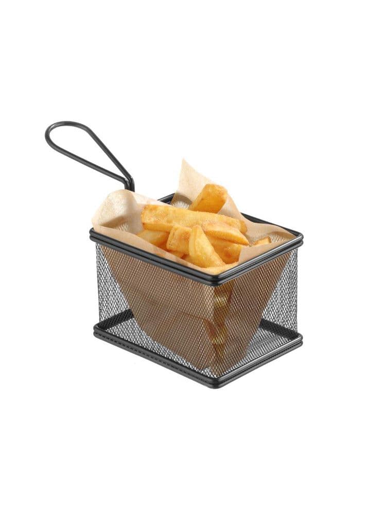 Кошик - мініатюра -нерж.сталь із чорним покриттям 125x100x(H)85 mm 425626 Hendi - зображення 1