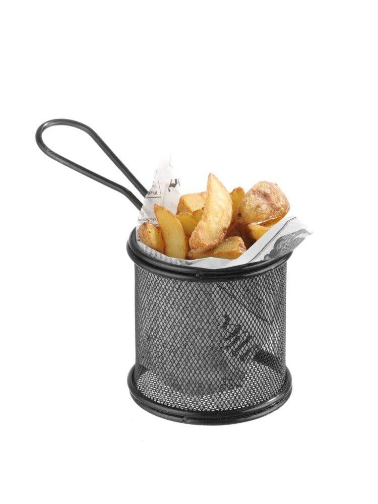 Кошик - мініатюра -нерж.сталь із чорним покриттям ø90x(H)90 mm 425633 Hendi - зображення 1