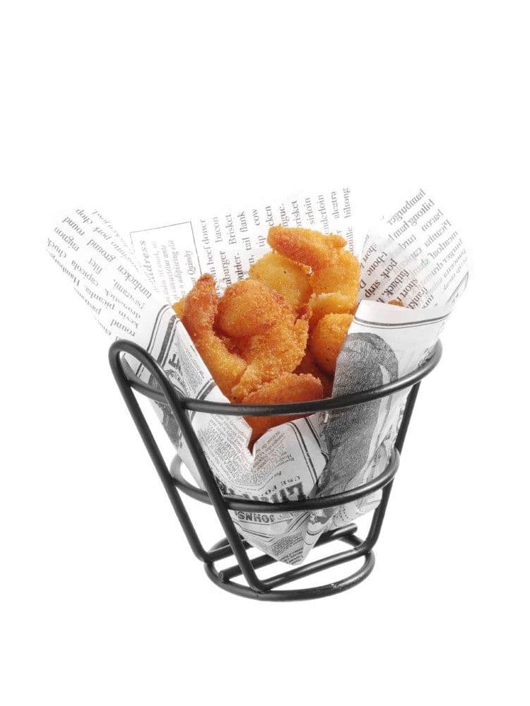 Кошик для смажених закусок - ø115x(H)100 mm 426494 Hendi Powder coated metal - зображення 1