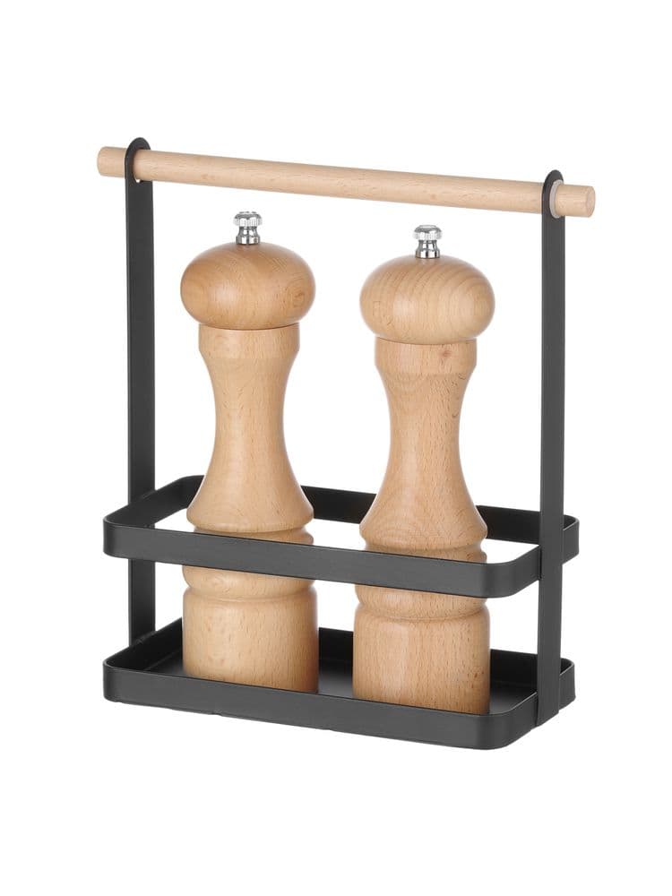 Органайзер столовий чорний - 230x100x(H)240 мм 427040 Hendi - зображення 1