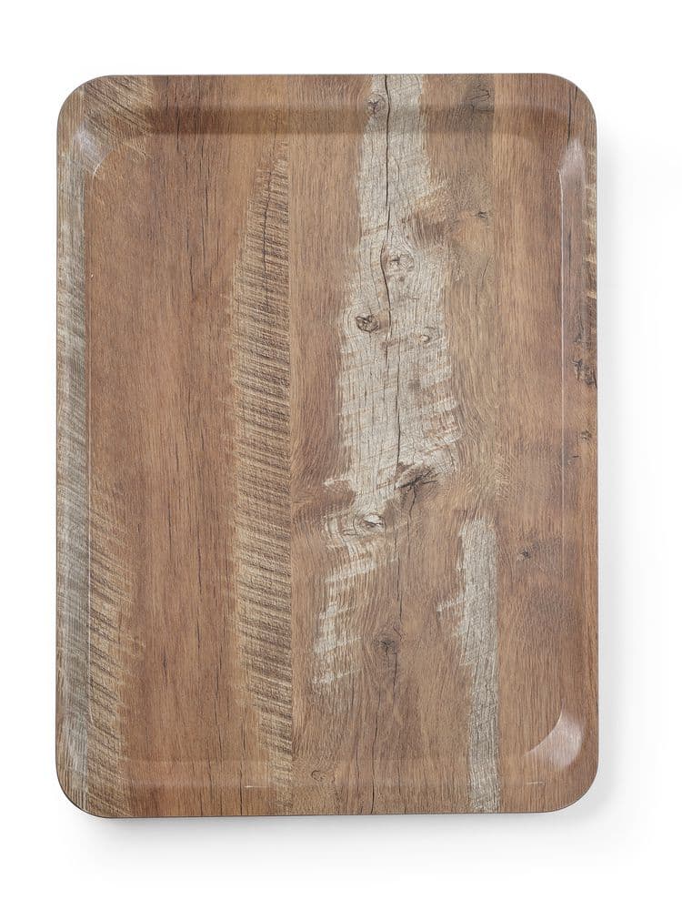 Піднос сервірувальний - імітація дерева - woodprint - 330x430 mm 508879 Hendi Melamine - зображення 1