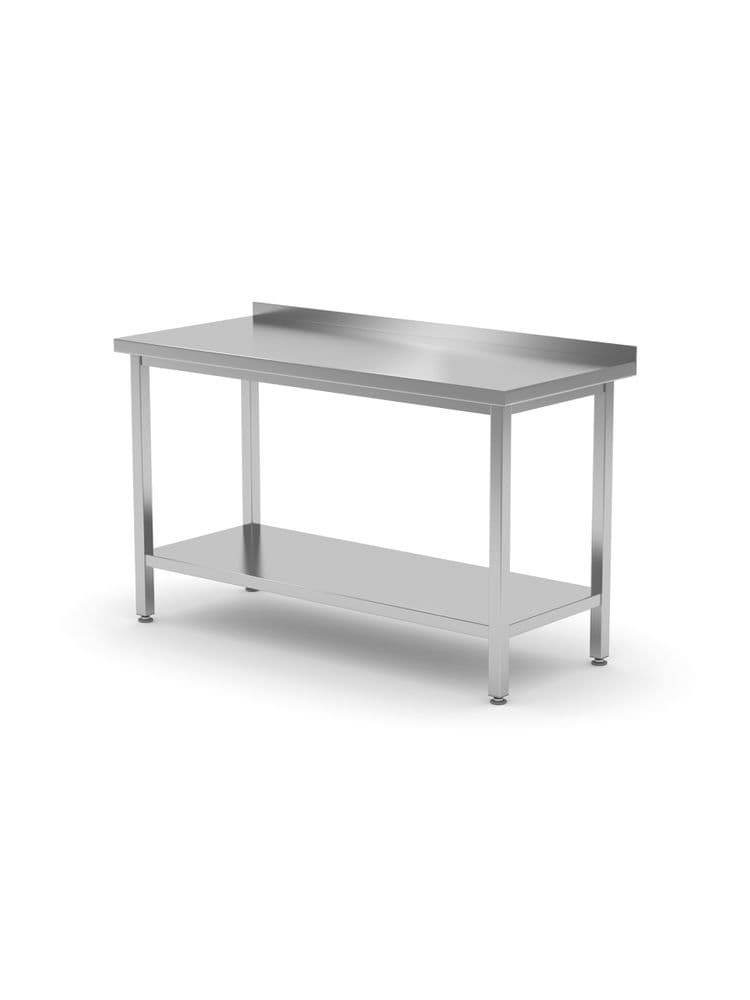 Стіл зі стільницею та полицею, на болтах – настінний 1600x700x850 mm 812754 Hendi - зображення 1