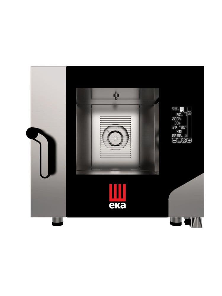 Конвектомат - Піч конвекційна парова Millenial чорна Mask Gastro 5x GN 1/1 MKF511BM Hendi Double pane glass;18/0 Stainless steel - зображення 1