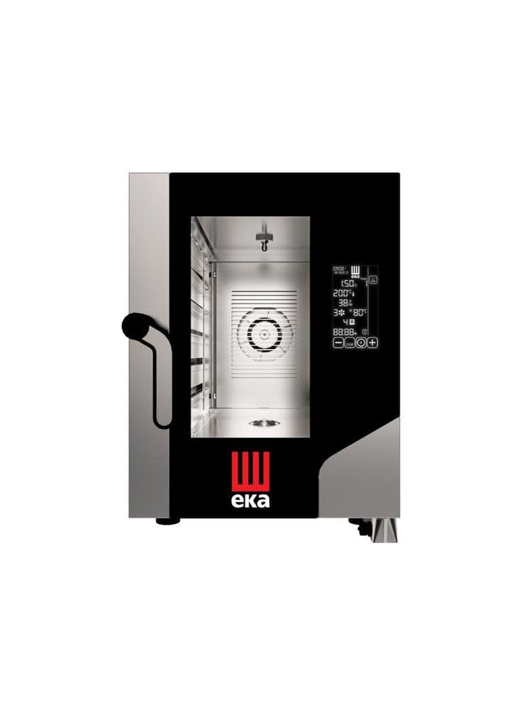 Конвектомат - Піч конвекційна парова Millenial чорний Mask Gastro Compact 6x GN 1/1, електрична, з електронним управлінням MKF611CBM Hendi Double pane glass;18/0 Stainless steel - зображення 1