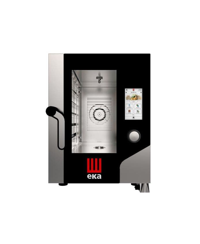 Конвектомат - Піч конвекційна парова Millenial Touch Screen Gastro Compact 6x GN 1/1, електрична, з електронним управлінням MKF611CTS Hendi Double pane glass;18/0 Stainless steel - зображення 1