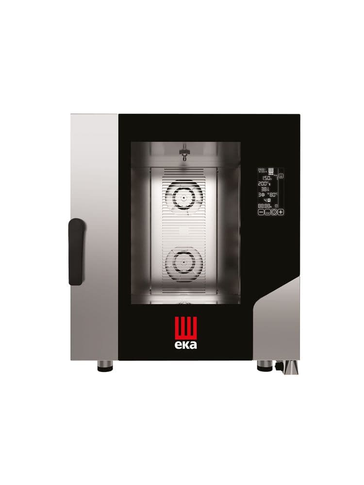 Конвектомат - Піч конвекційна парова Millenial чорна Mask Gastro 7x GN 1/1 MKF711BM Hendi Double pane glass;18/0 Stainless steel - зображення 1