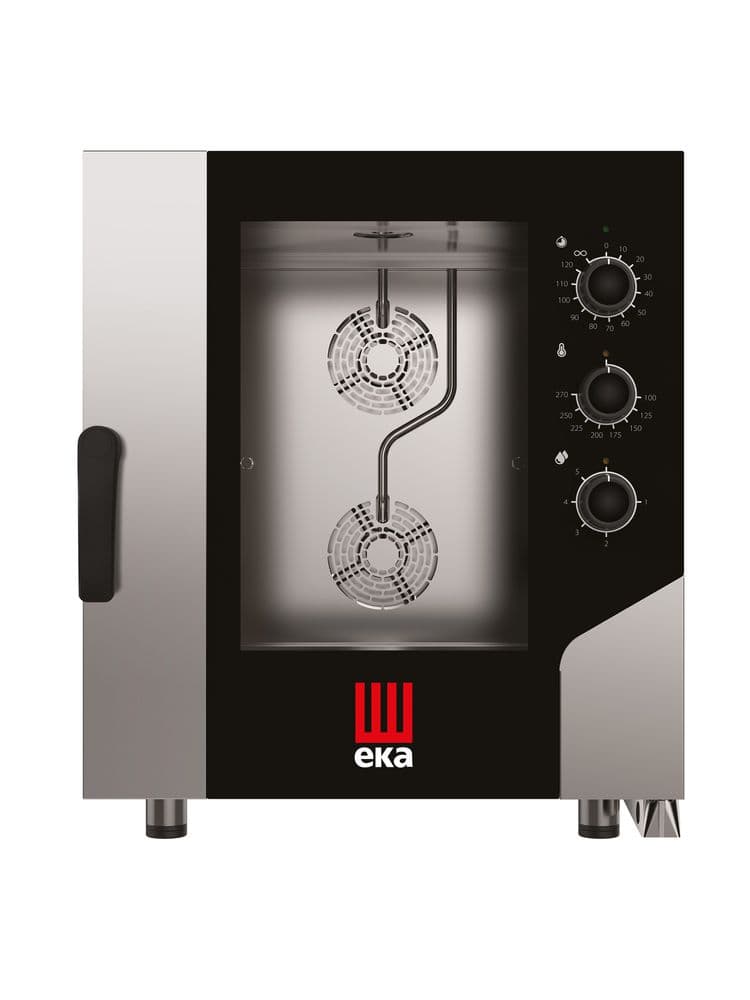 Конвектомат - Піч конвекційна парова Smart Gastro для громадського харчування електричний, з електромеханічним управлінням 7x GN 1/1 MKF711S Hendi Double pane glass;18/0 Stainless steel - зображення 1
