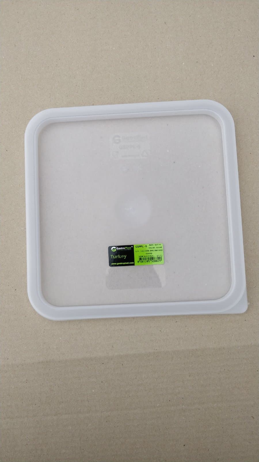 Кришка для контейнера для продуктів із поліпропілену, 5,7 л/7,6 л (прозора) GSPPL--006 Gastro Plast PP Прозорий - зображення 1