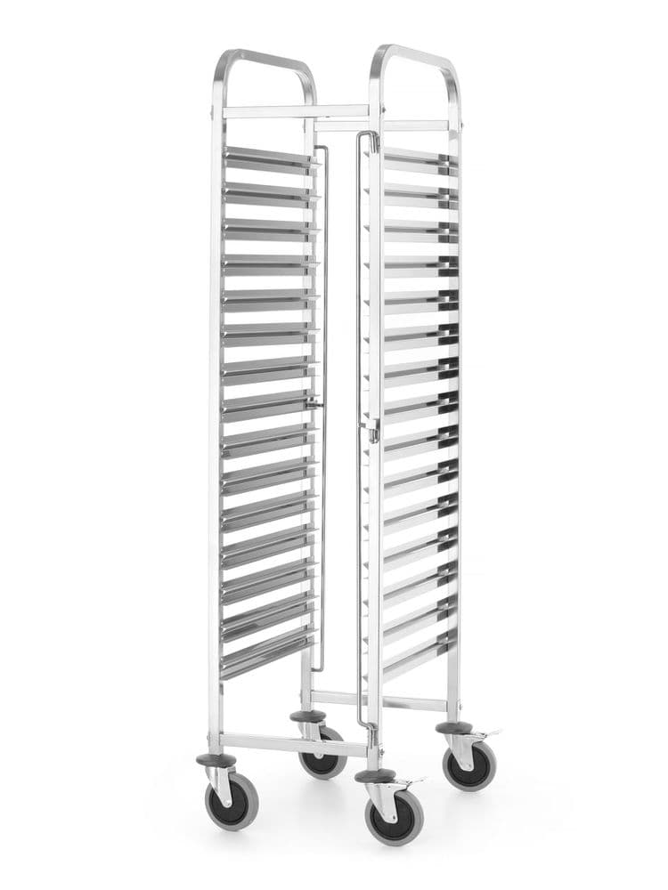 Візок Kitchen Line для транспортування контейнерів 15x GN 1/1 380x550x(H)1735 813270 Hendi Stainless steel - зображення 1