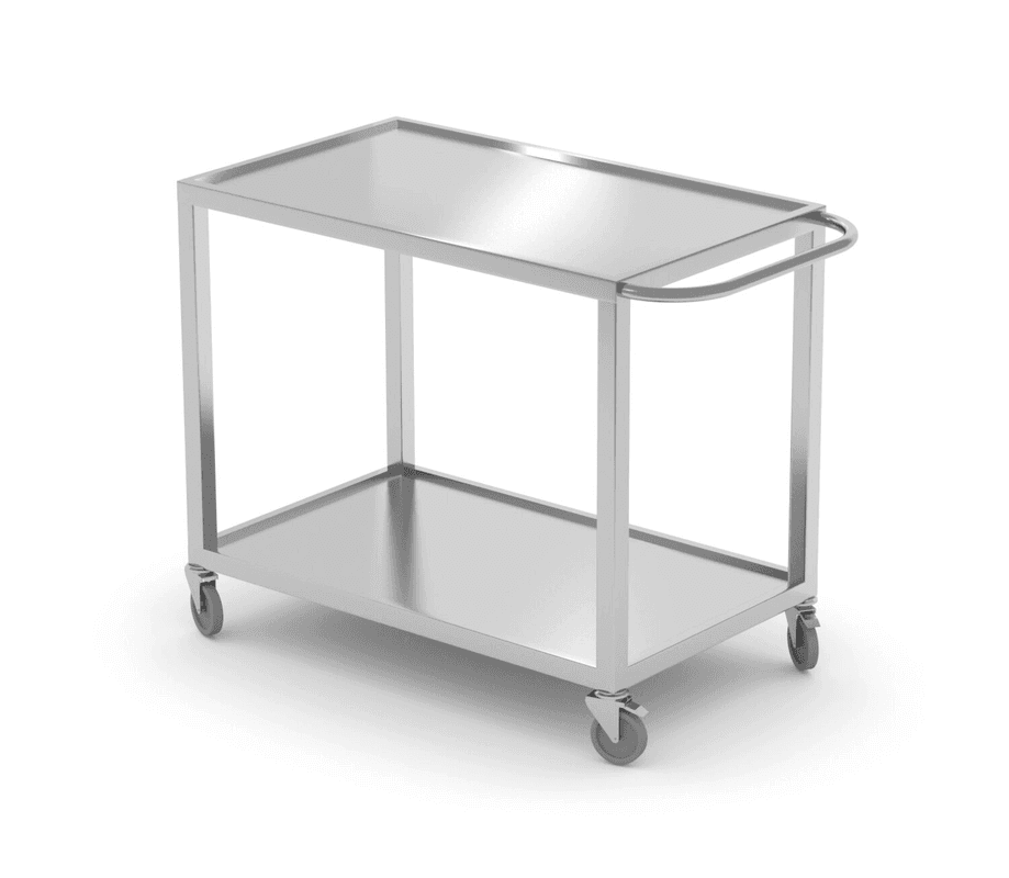 Візок офіціанта 800x500x(H)850 - 2 полиці 816691 Hendi Stainless steel - зображення 1