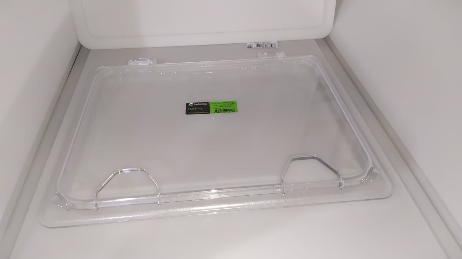 Відкидна кришка для GNPC 1/2 виріз з права GNPLM--0012 Gastro Plast PC Прозорий - зображення 1
