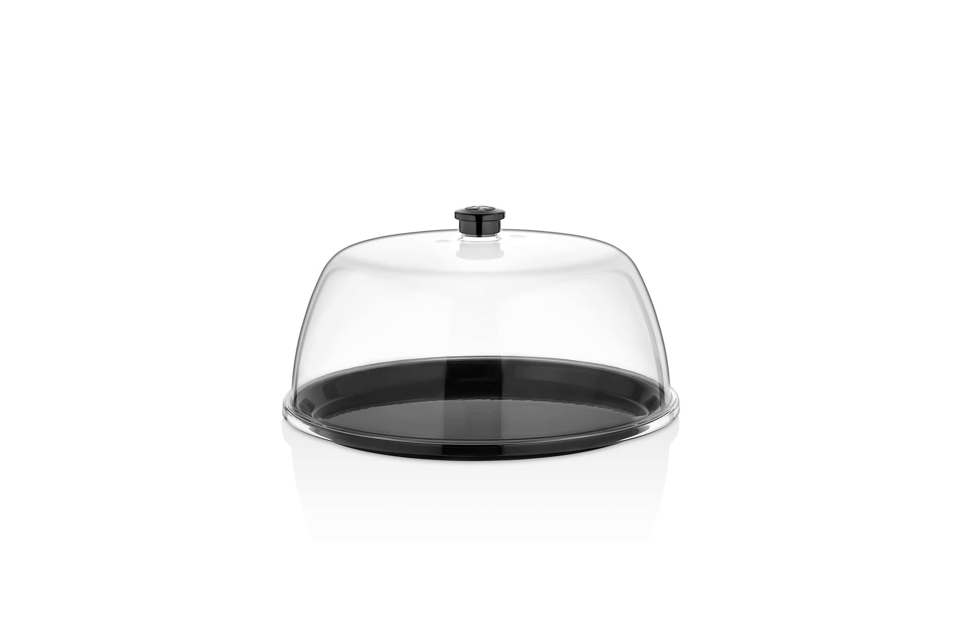 Кришка- купол Ø300, сумісна з GFT--0015BL, піднос продається окремо GF--0015BL Gastro Plast PC Прозорий - зображення 1