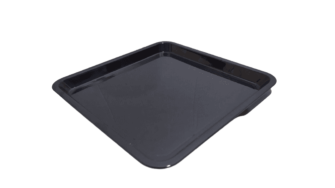 Піднос 280х280 чорний, сумісний з GF--0018, без кришки GFT--0018BL Gastro Plast PC Чорний - зображення 1