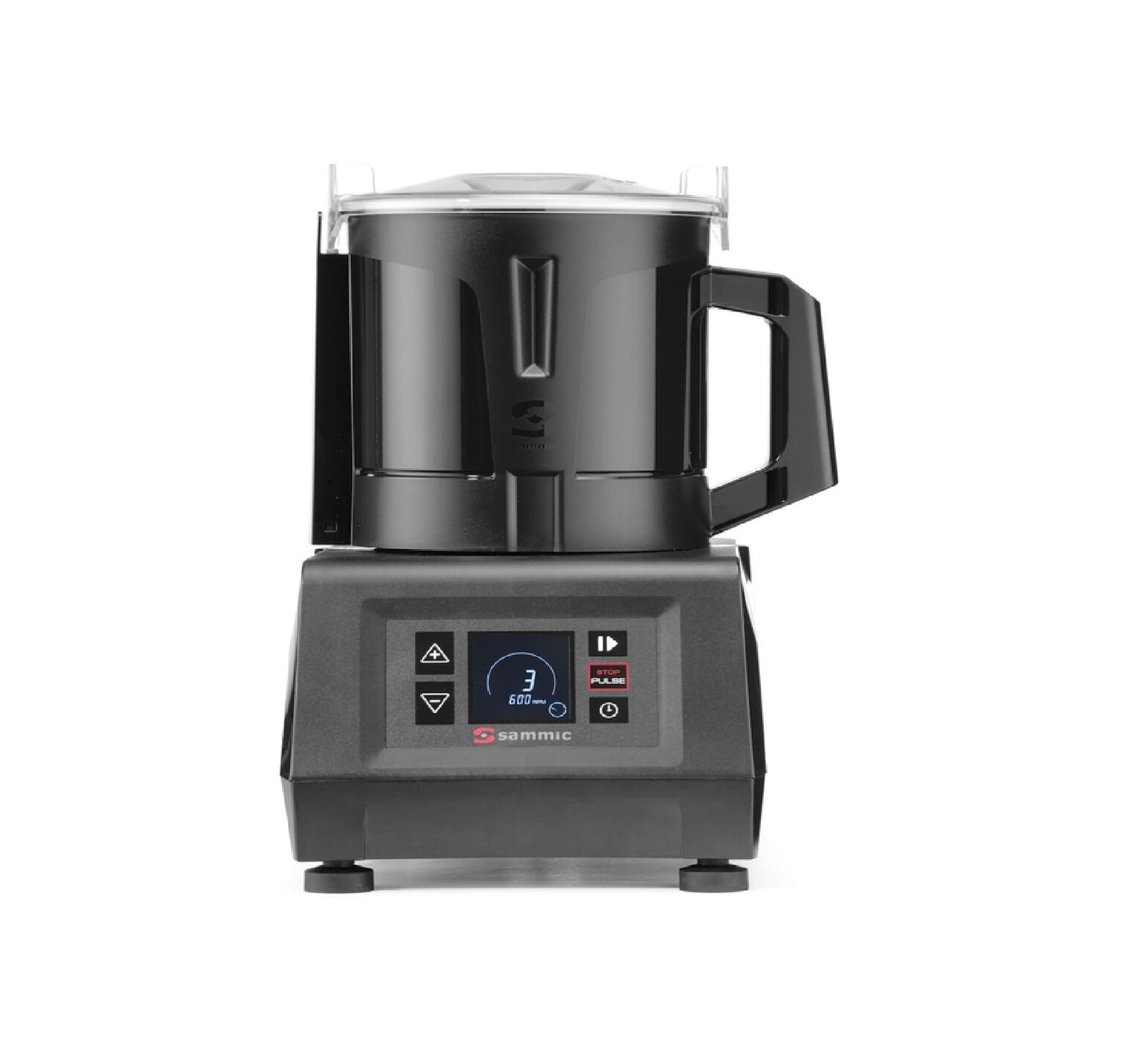 Кутер-емульгатор зі змінною швидкістю Compact Line KE-4V Ultra, Sammic, Чорний, 252x309x(H)434mm 1051000 Hendi Stainless steel;PC (Polycarbonate) - зображення 1