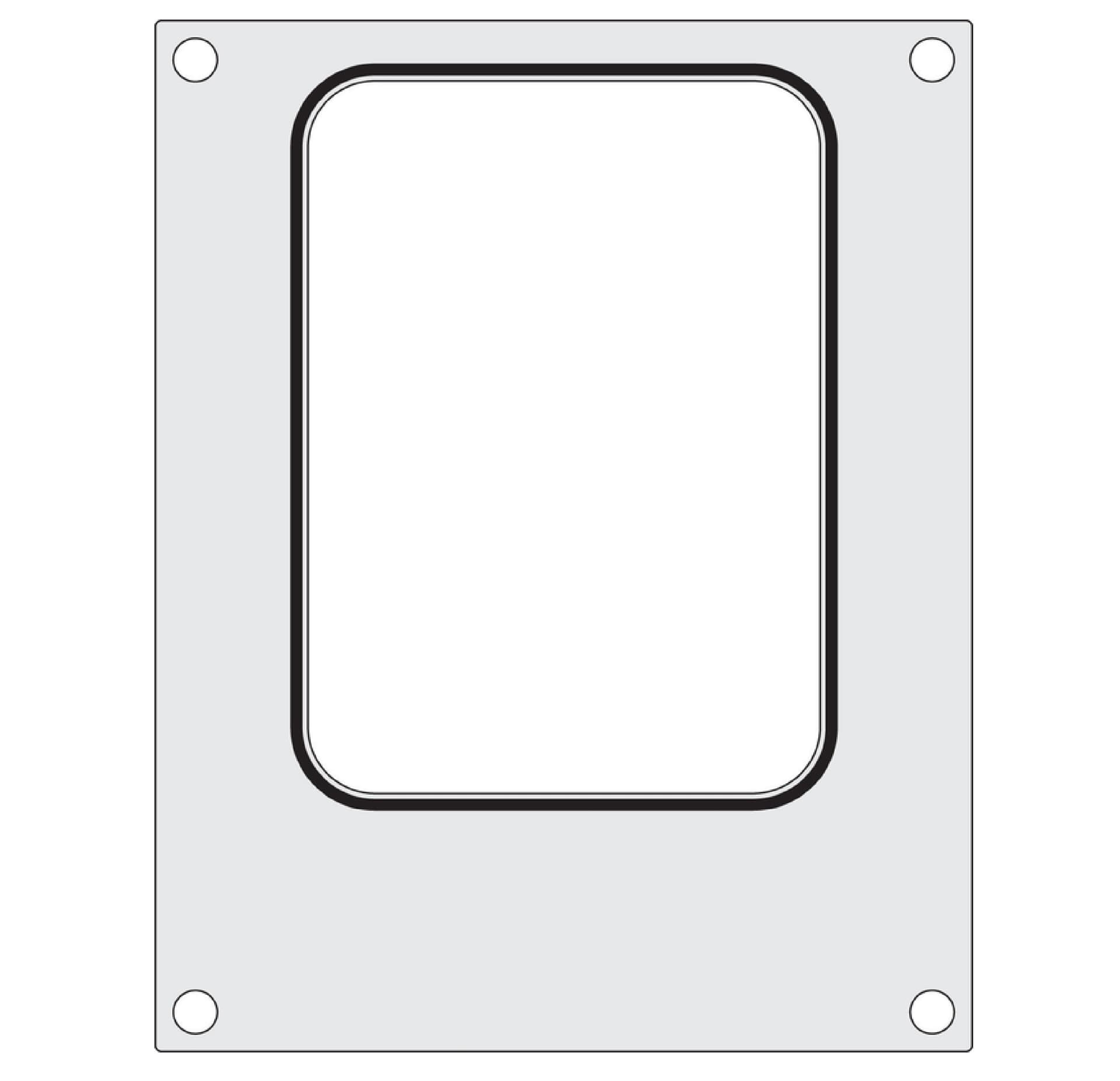 Матриця для запайщика лотків(трейсилера)Hendi 187х137 мм без поділу 805664 Hendi Aluminium;Silicone - зображення 1