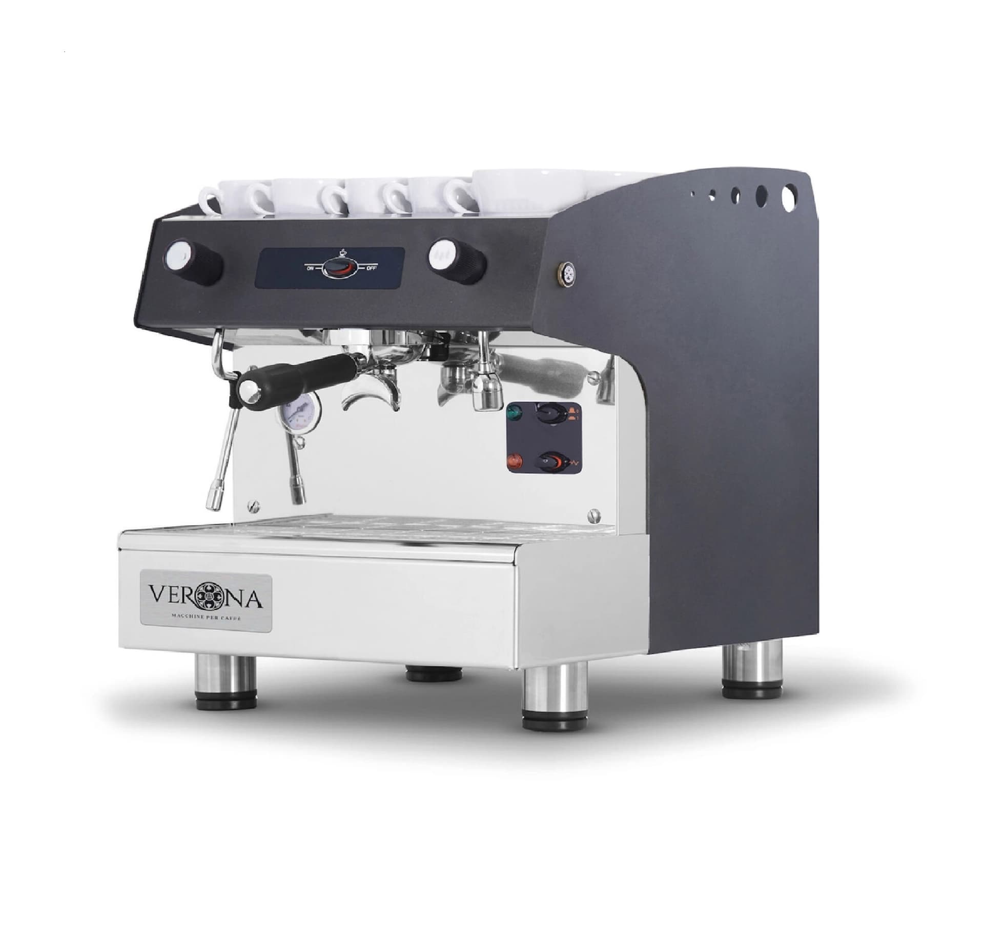 Кавомашина еспресо Verona Romeo Pro, 1 група, автоматична, з ротаційною помпою 375x530x (H) 485 207659 Hendi - зображення 1