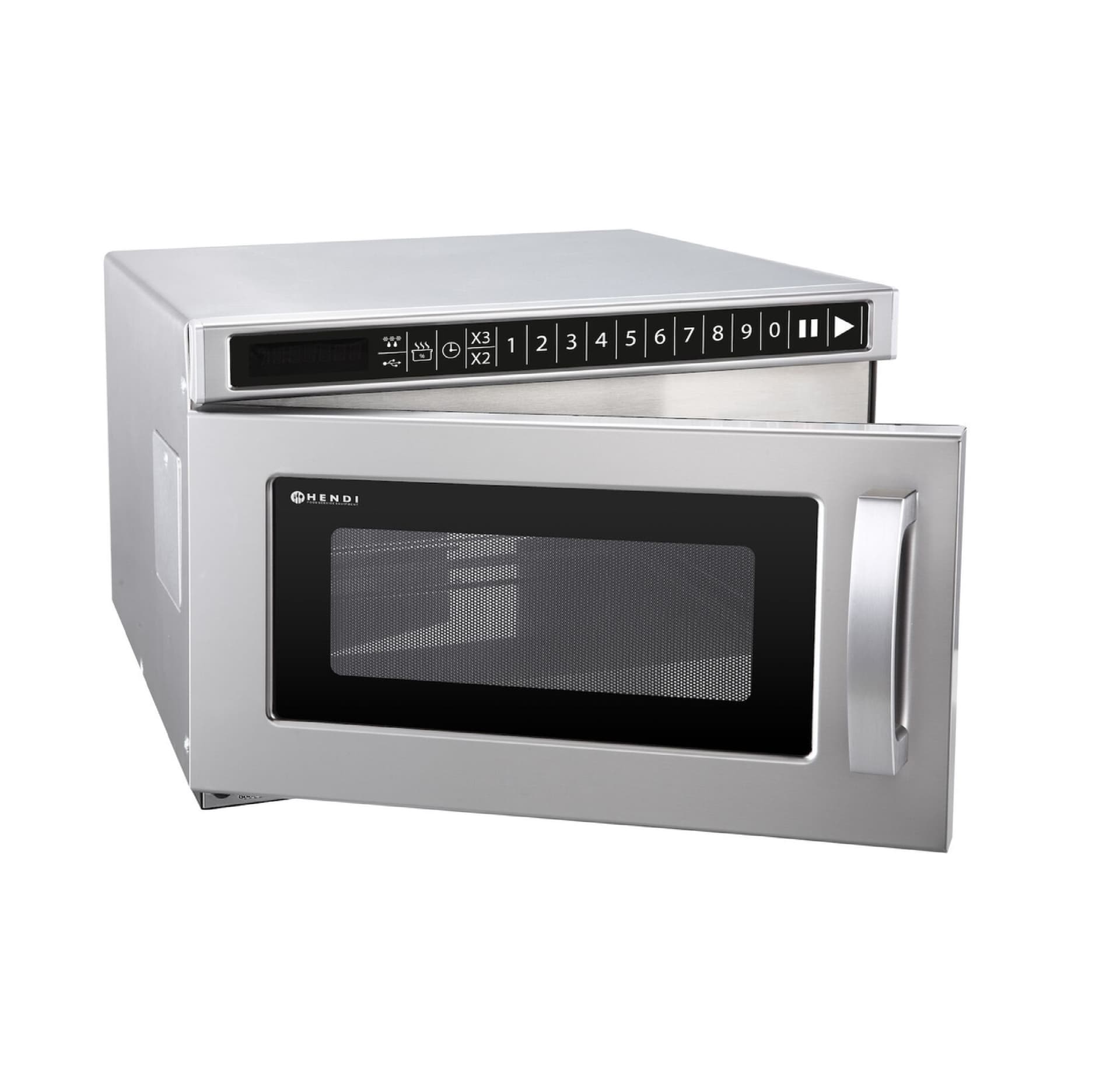 Мікрохвильова піч з можливістю програмування та портом USB, HENDI, 230В/3000Вт, 560x419x(H)336mm 281376 Hendi Stainless steel - зображення 1