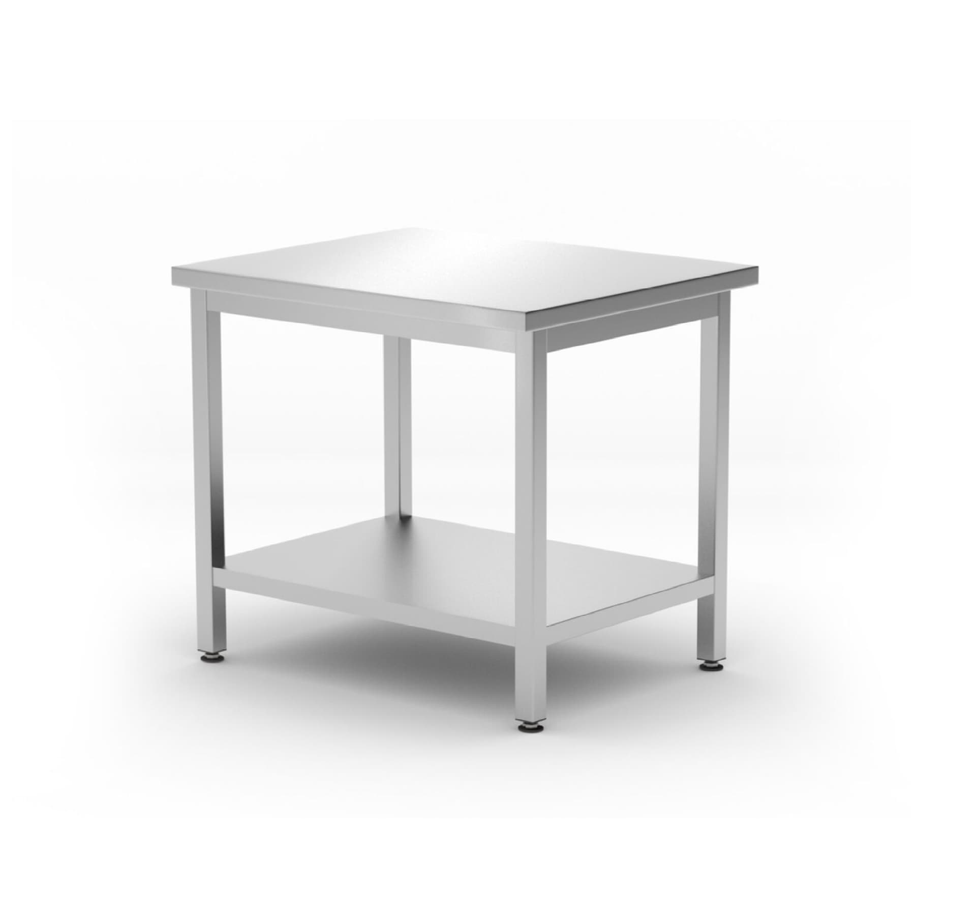 Робочий стіл Budget Line з полицею – гвинтовий, глибина: 600 мм, HENDI, Budget Line, 800x600x(H)850mm 817100 Hendi - зображення 1