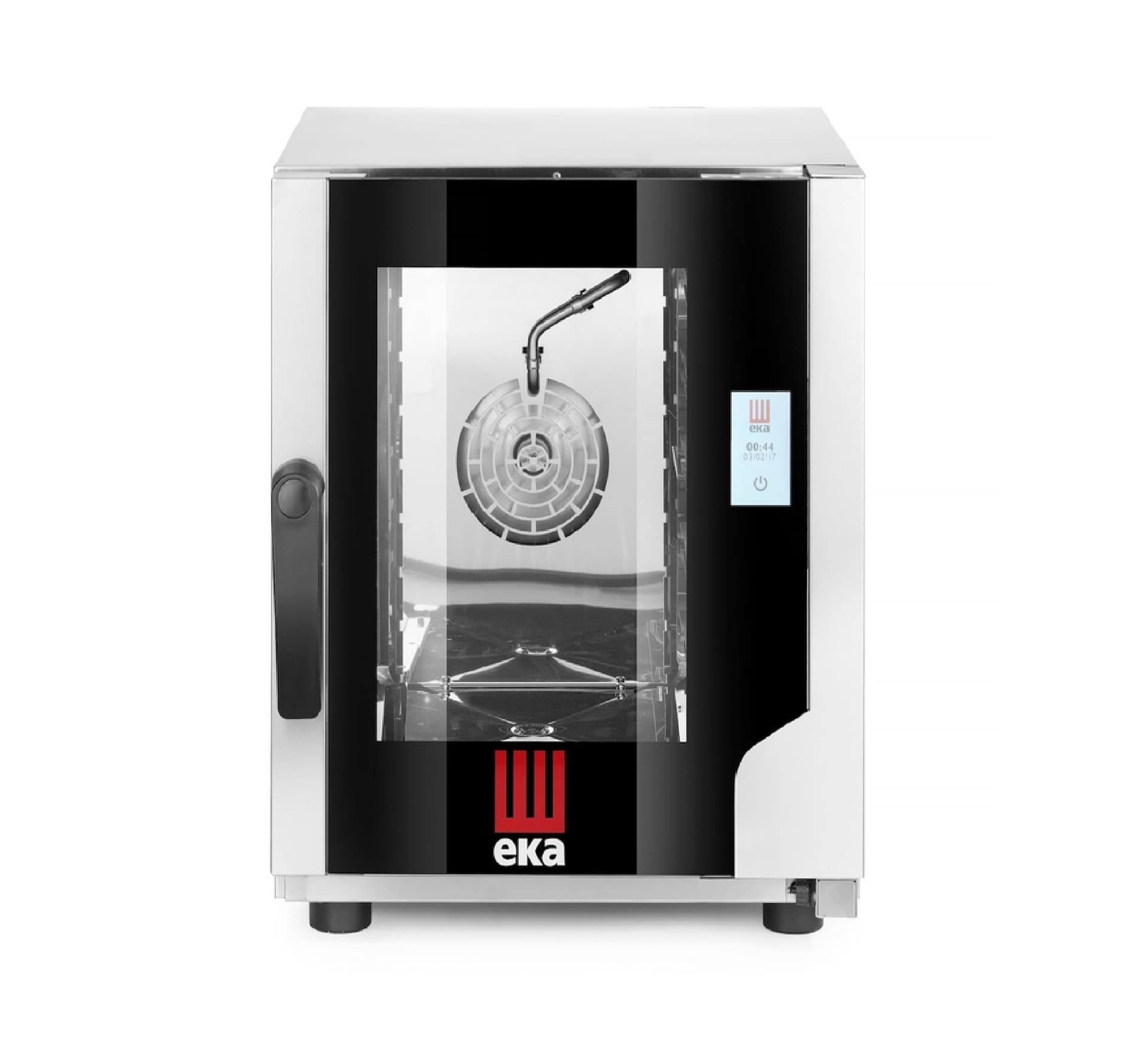 Пароконвектомат– Еволюція Нова 5 x GN 2/3, електрична, з прямим розпиленням і сенсорною панеллю керування, Tecnoeka, GN 2/3, 230V/3200W, 550x754x(H)662mm EKF523NTUD Hendi 18/0 Stainless steel - зображення 1