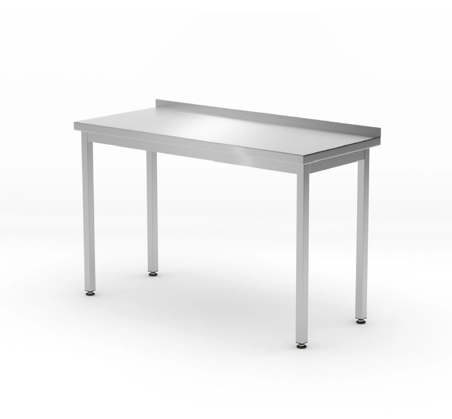 Пристінний робочий стіл Budget Line без полиці – гвинтовий, глибина: 600 мм, HENDI, Budget Line, 1000x600x(H)850mm 817209 Hendi Stainless steel - зображення 1