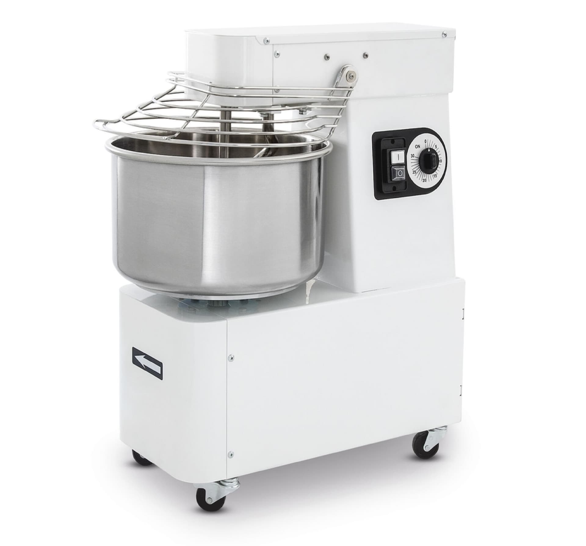 Тістоміс спіральний з фіксованою дежою - 32 л, Prismafood, 96 kg/h, 32L, 400V/1100W, 435x750x(H)810mm 1I054010 Hendi Stainless steel;18/10 Stainless steel - зображення 1