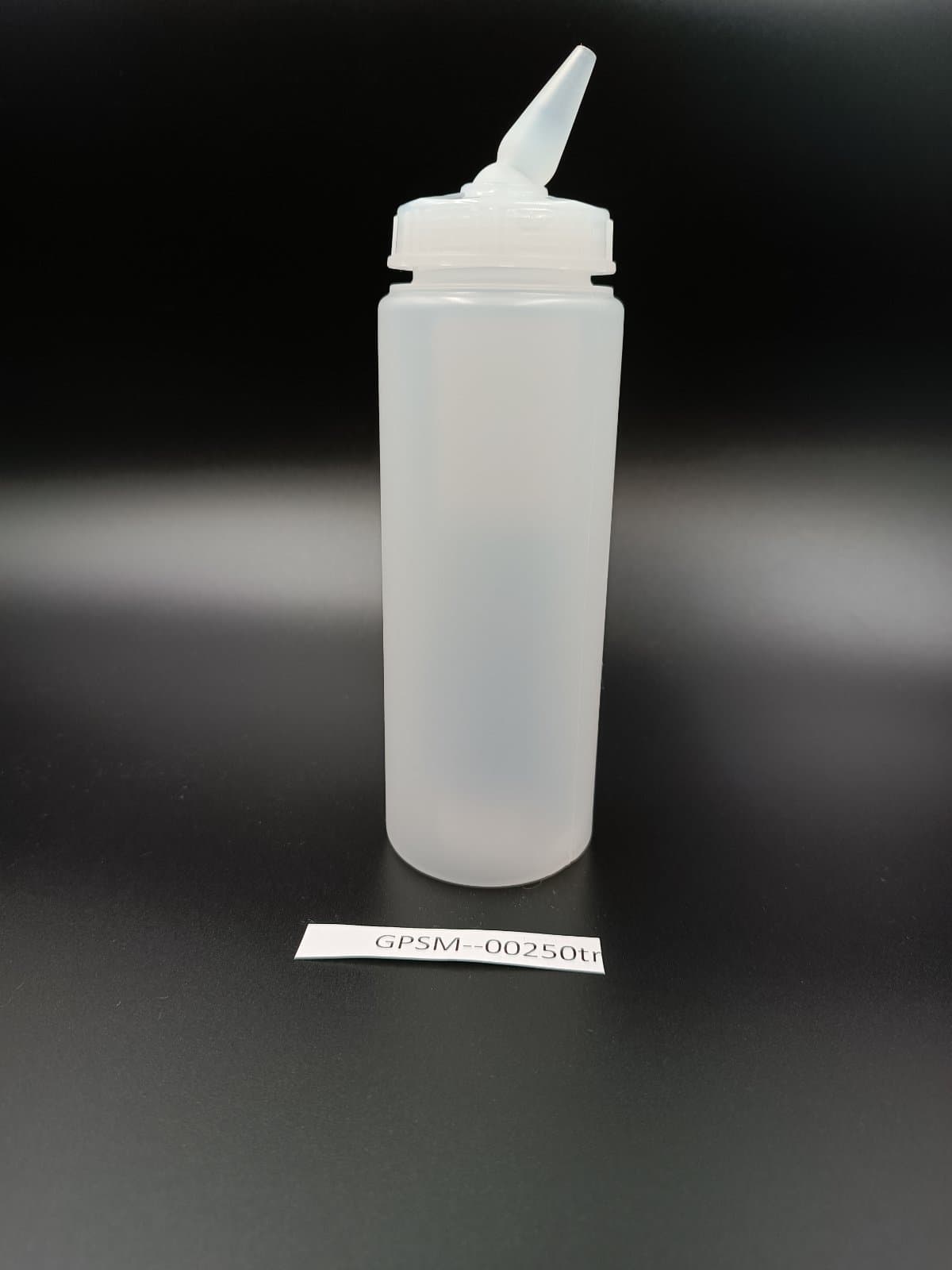 Диспенсер для соусів, прозорий, 250 мл. з обертовим наконечником GPSM--00250tr Gastro Plast PE Прозорий - зображення 1