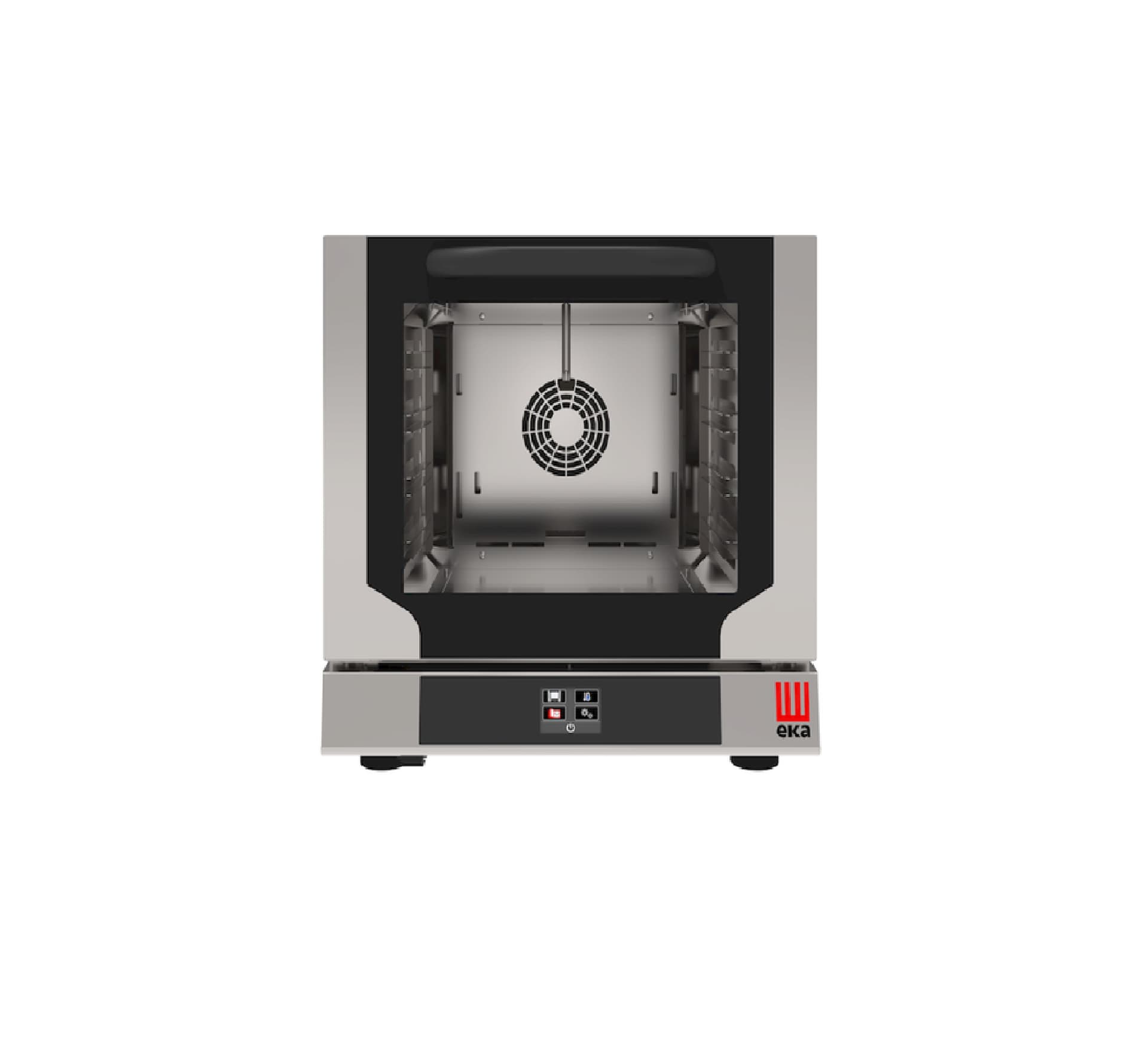 Конвектомат 4x 429x345 мм, електричний, з сенсорною панеллю управління, 220-240V/3150W, 590x709x(H)589mm EKF423NTUD Hendi 18/10 Stainless steel - зображення 1