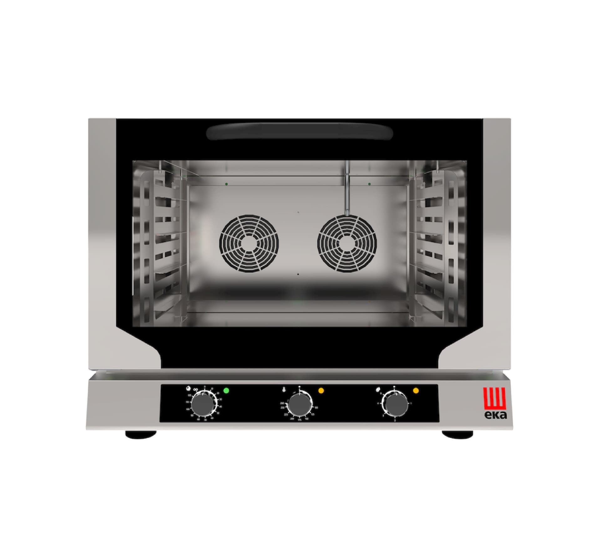 Конвектомат 4x 600x400, електричний, з електромеханічним керуванням, три фази, 400В/6400Вт, 783х755х(В)634мм EKF464NUD Hendi Stal nierdzewna 18/10 - зображення 1