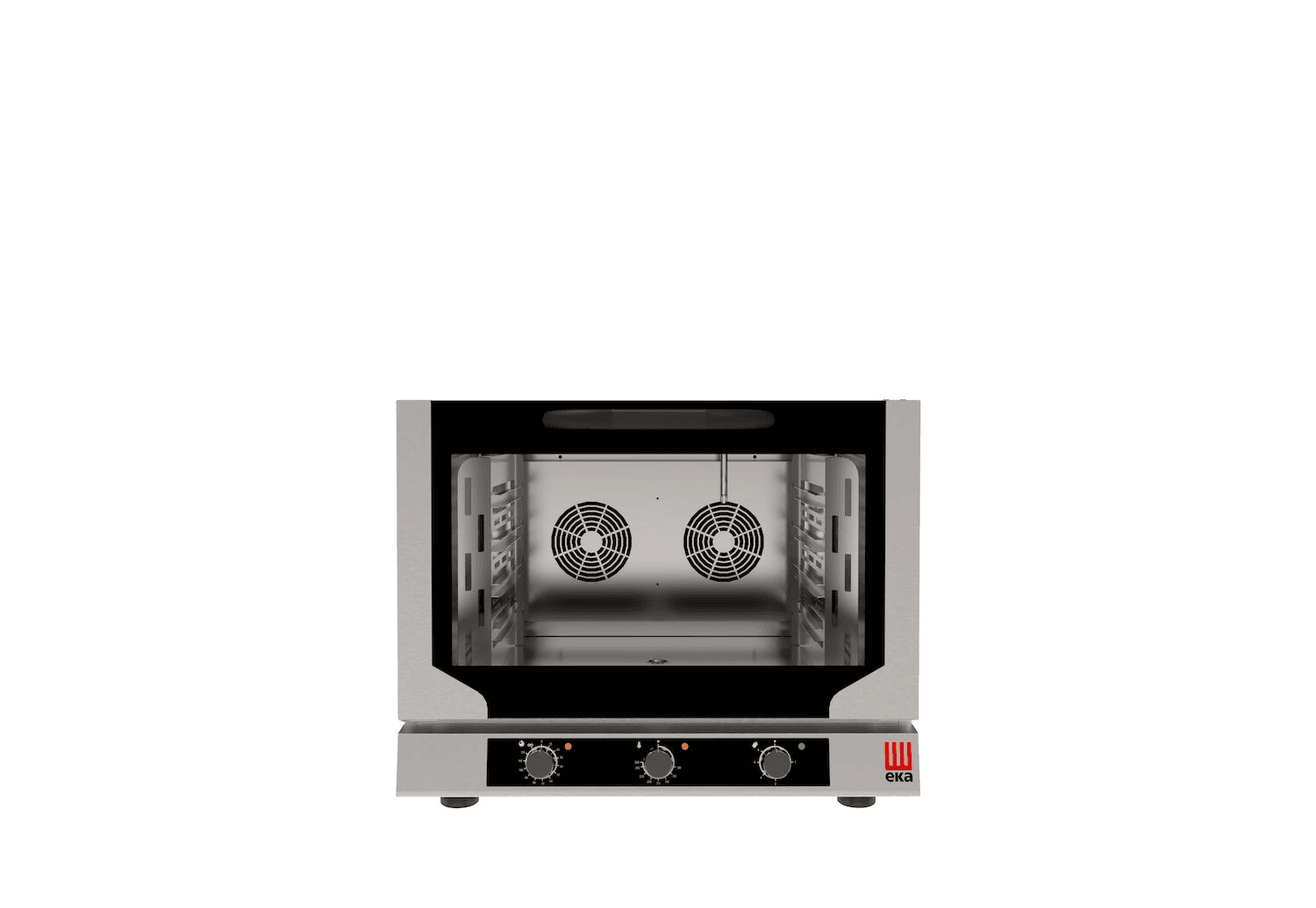 Пароконвекційна піч Evolution Next 4x 530x325 мм GN 1/1, електрична, з електромеханічним керуванням, Tecnoeka, GN 1/1, 400В/6400Вт, 784x752x(H)634мм EKF411NUD Hendi 18/10 Stainless steel - зображення 1