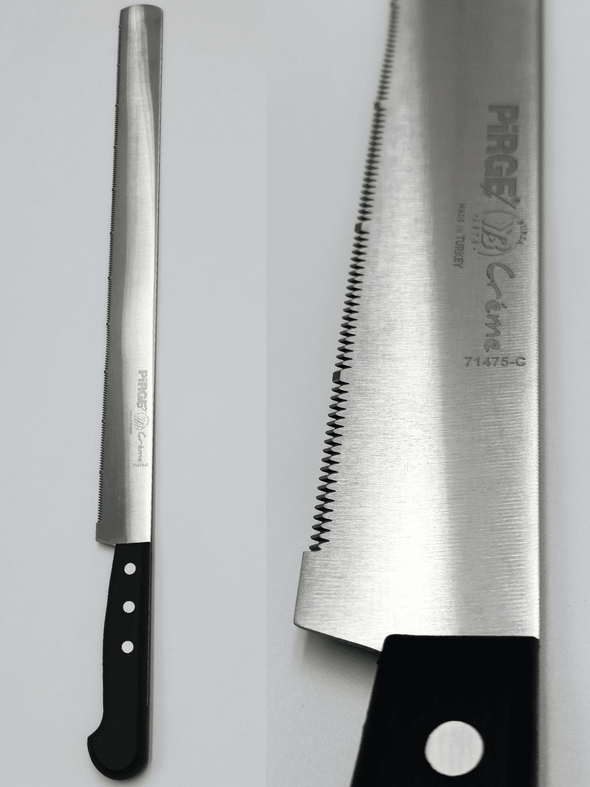 Ніж для торта (тип С), CREME, 35 см, широкий, чорний PRG71475-C-01 Pirge Чорний - зображення 1