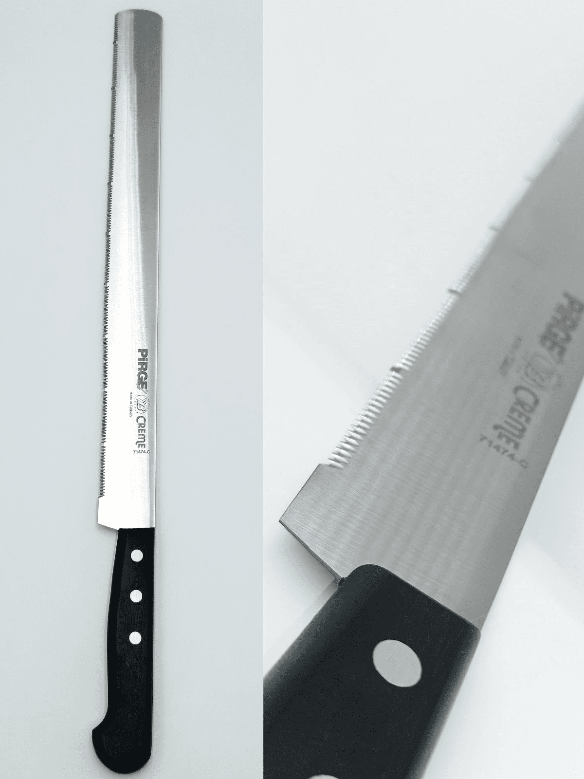 Ніж для торта (тип С), CREME, 30 см, широкий, чорний PRG71474-C-01 Pirge Чорний - зображення 1