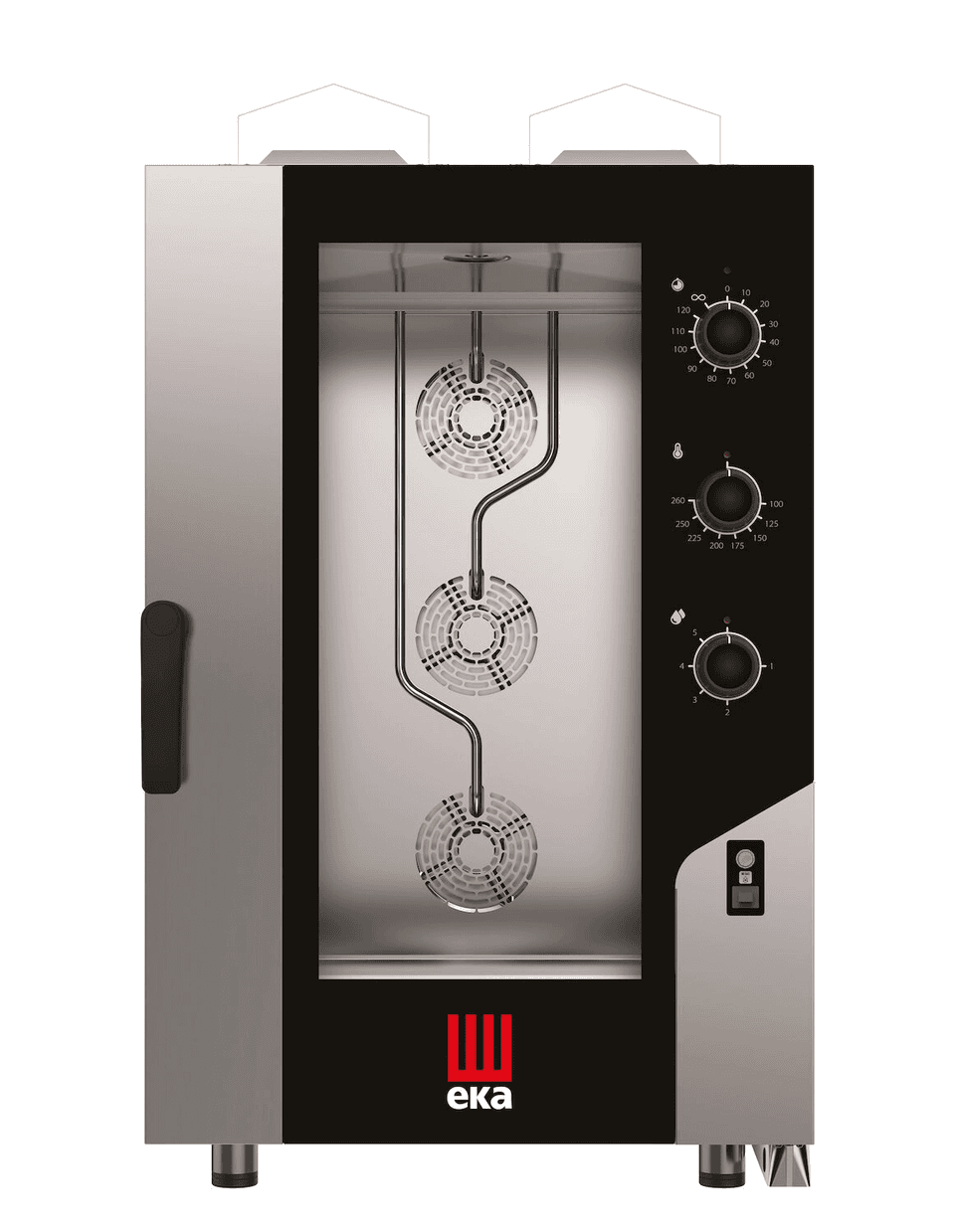 Конвекційно-парова газова духовка Millennial Smart Gastro, 11x GN 1/1 - електромеханічне управління, Tecnoeka, 17,5kW, 730x855x(H)1231mm MKF1111GS Hendi Double pane glass;18/0 Stainless steel - зображення 1