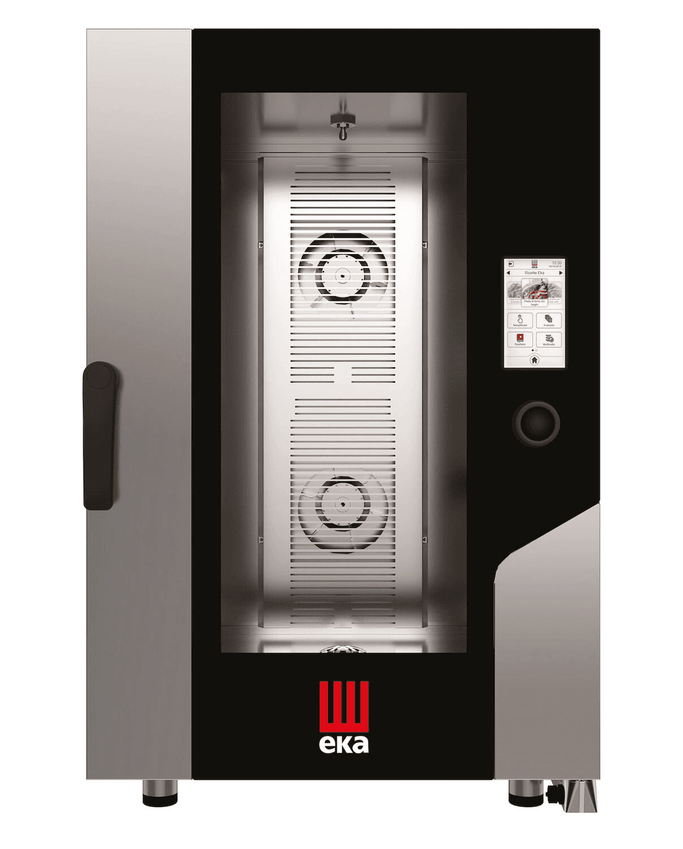 Пароконвектомат з бойлером Millennial Touch Screen GASTRO 11 x GN 1/1, Tecnoeka, 400V/19000W, 730x785x(H)1130mm MKF1111VTS Hendi Podwójne szkło szyby;Stal nierdzewna - зображення 1