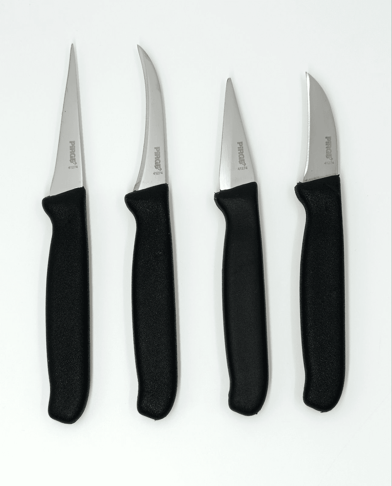 Набір ножів для карвінгу GASTRO PMG 4шт, чорний PRG41274-01 Pirge - зображення 1