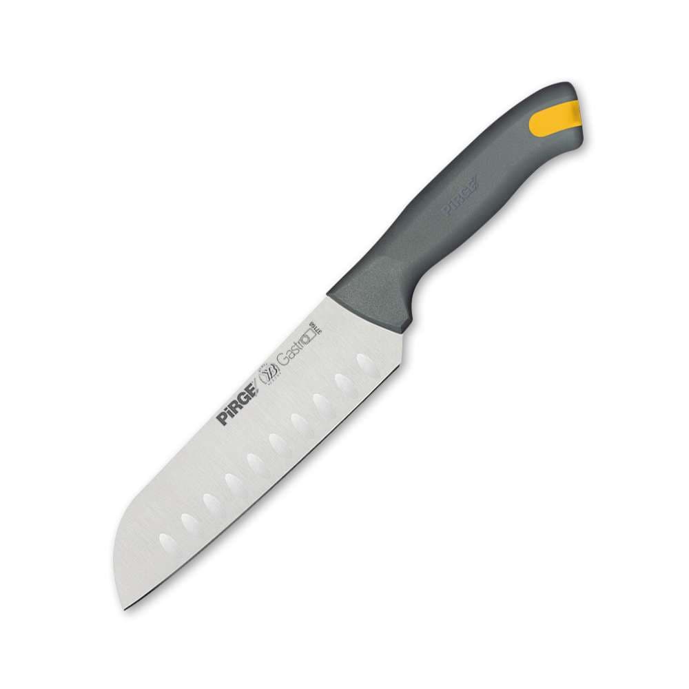 Ніж GASTRO Hollow Santoku 170 мм, сірий PRG37168-11 Pirge Сірий - зображення 1