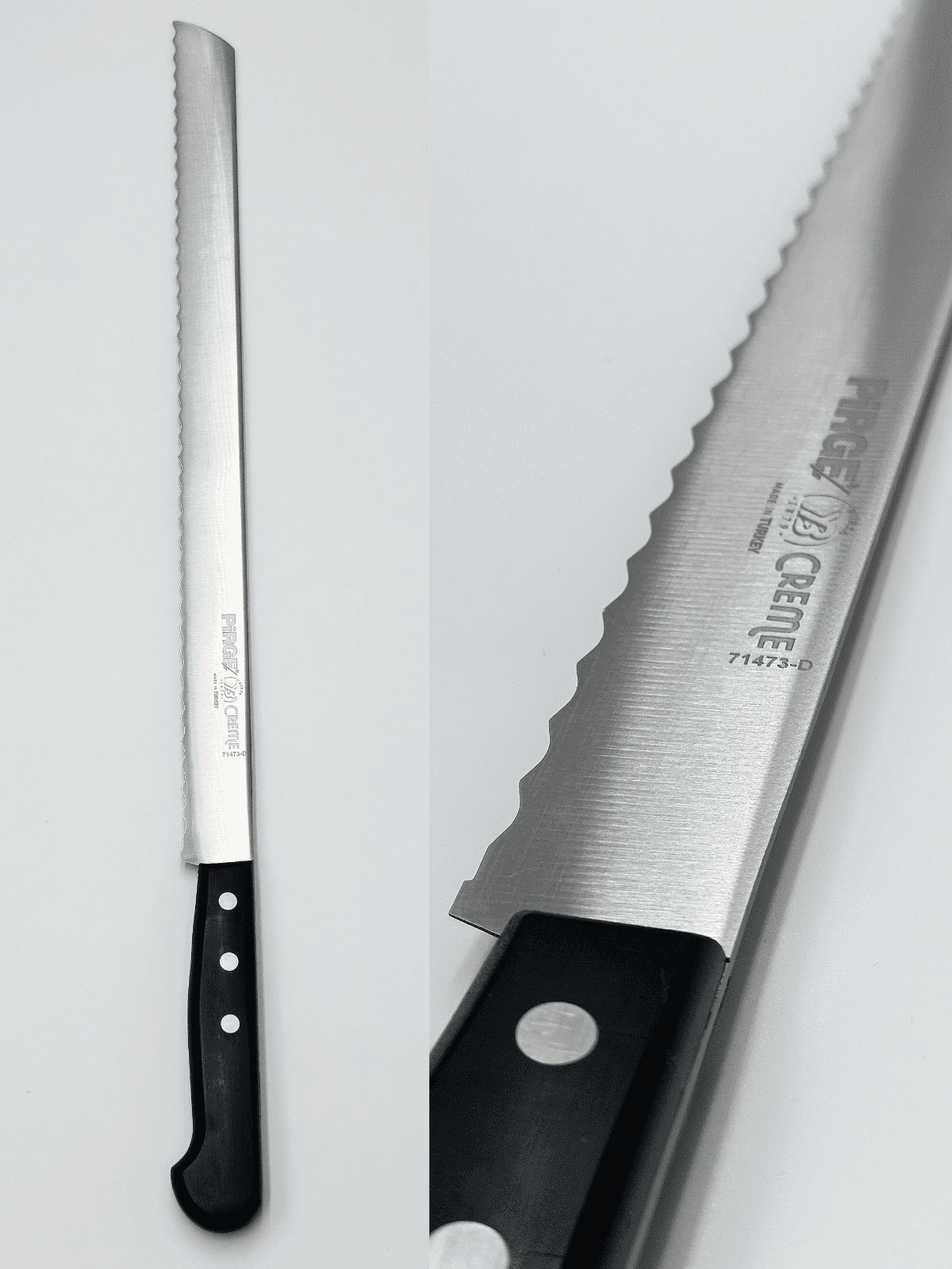 Ніж для торта (тип D), CREME, 35 см, чорний PRG71473-D-01 Pirge Чорний - зображення 1