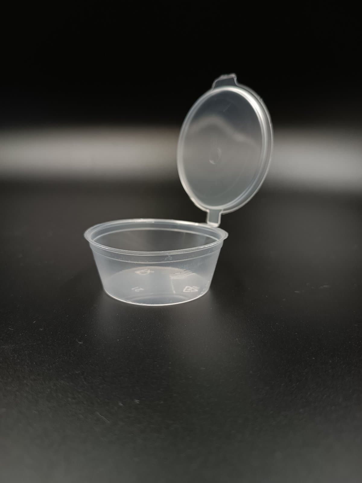 Рамекін з кришкою для соусу - джему, 60 мл, прозорий GSD--0060 Gastro Plast PP Прозорий - зображення 1