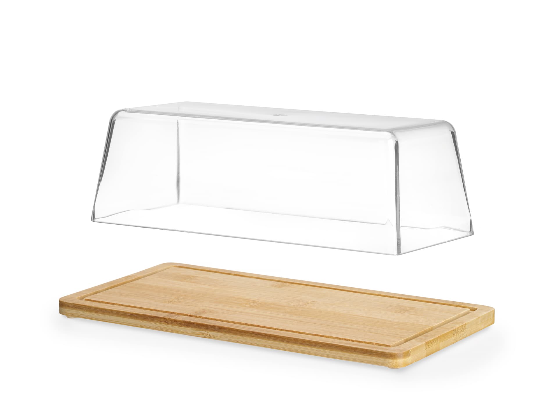 Піднос бамбуковий з кришкою, 320x160x(H)110мм 523841 Hendi Bamboo;PS (Polystyrene) - зображення 1