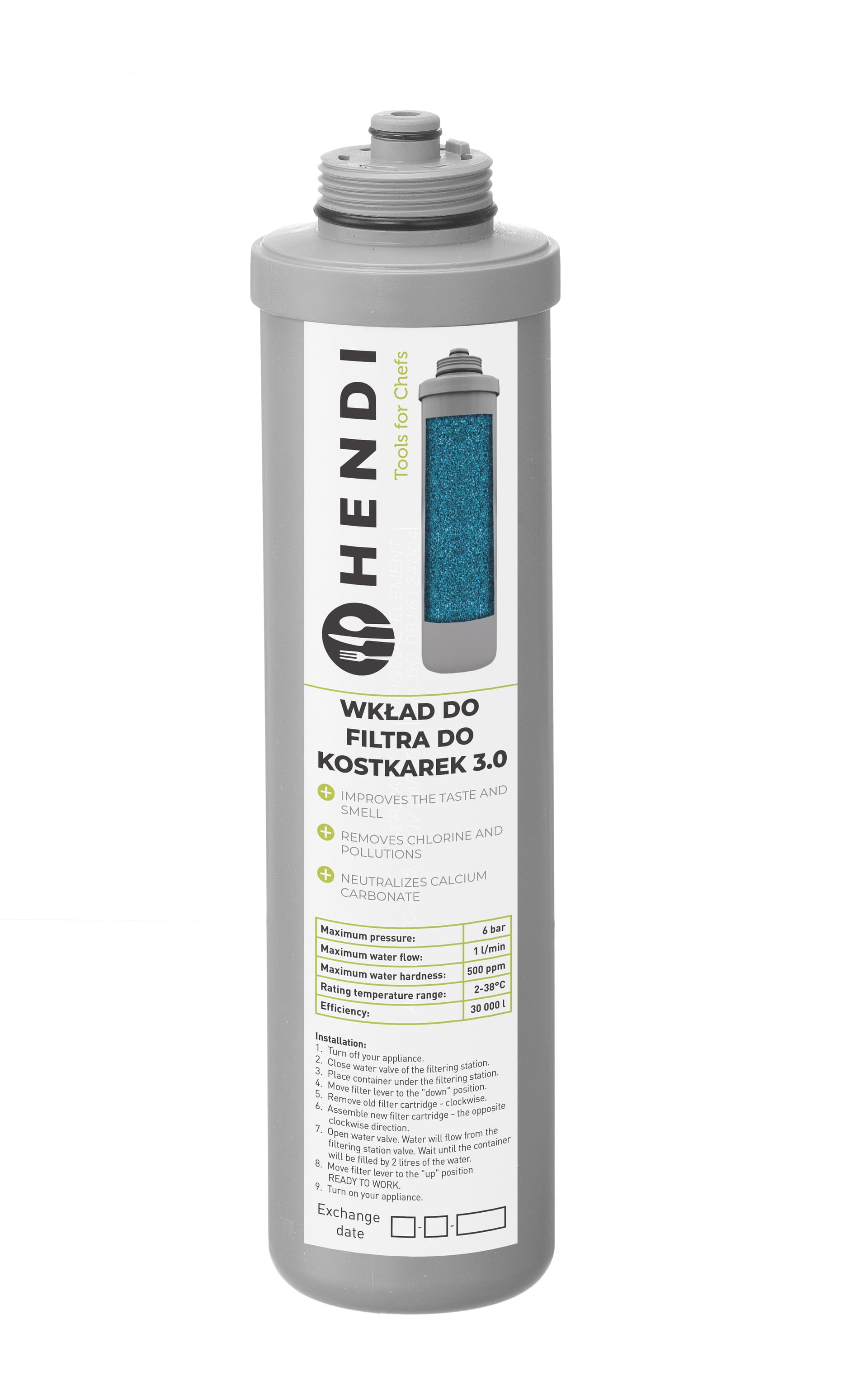 Вставка фільтра для фільтра льодогенератора 3.0 238080 Hendi - зображення 1