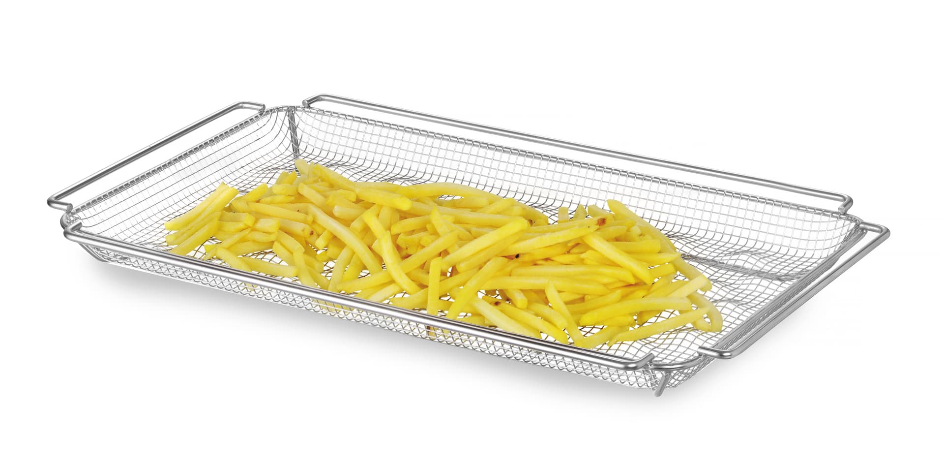 Кошик для духової шафи для картоплі-фрі, хвилястий, GN 1/1, 530x325x(H)40мм 808818 Hendi 18/10 Stainless steel - зображення 1