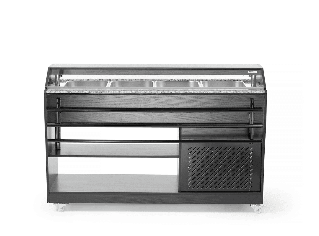 Шведський стіл з охолодженням, Arktic, GN 1/1, 220-240В/170Вт, 1490x765x(H)1370мм 274057 Hendi 18/0 Stainless steel;Hardened glass - зображення 1