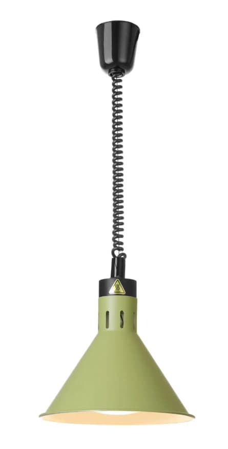 Конічна лампа для підігріву страв із регульованою висотою (зелена) 273920 Hendi, ⌀275 x (В) 250 мм - зображення 1