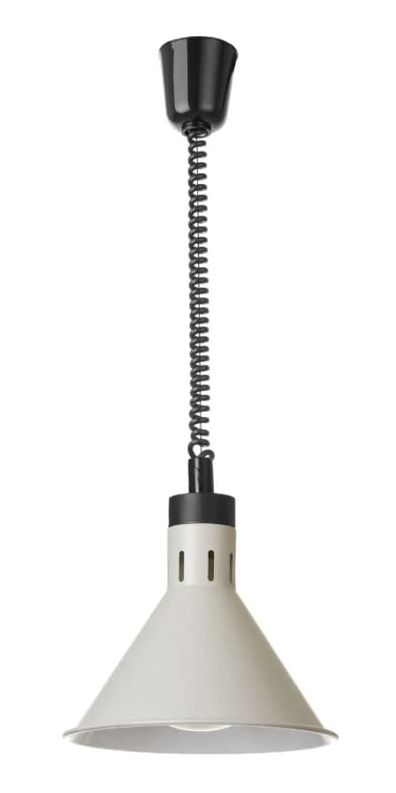 Конічна лампа для підігріву страв із регульованою висотою (біла) 273937 Hendi, ⌀275 x (В) 250 мм - зображення 1