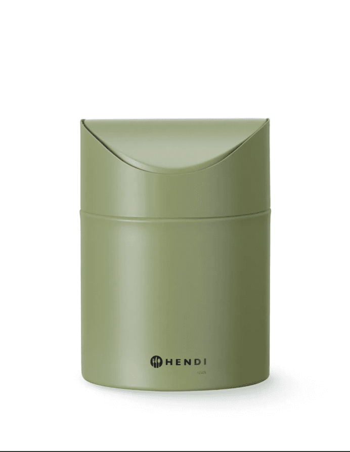 Контейнер для сміття, настільний, ø120x(H)165мм, зелений 440780 Hendi - зображення 1